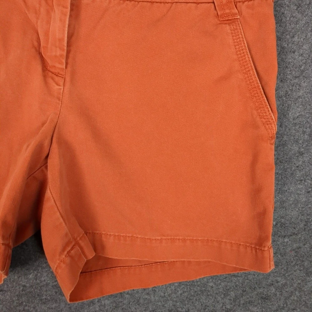 J.Crew Classic Twill Chino Shorts Womens‎ 4 City Fit Weathered Cotton